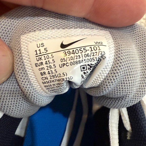 Nike Initiator "White/Metallic Cool Grey/Obsidian" Men's Shoe - NWOT - SIZE 11.5 - Picture 8 of 8